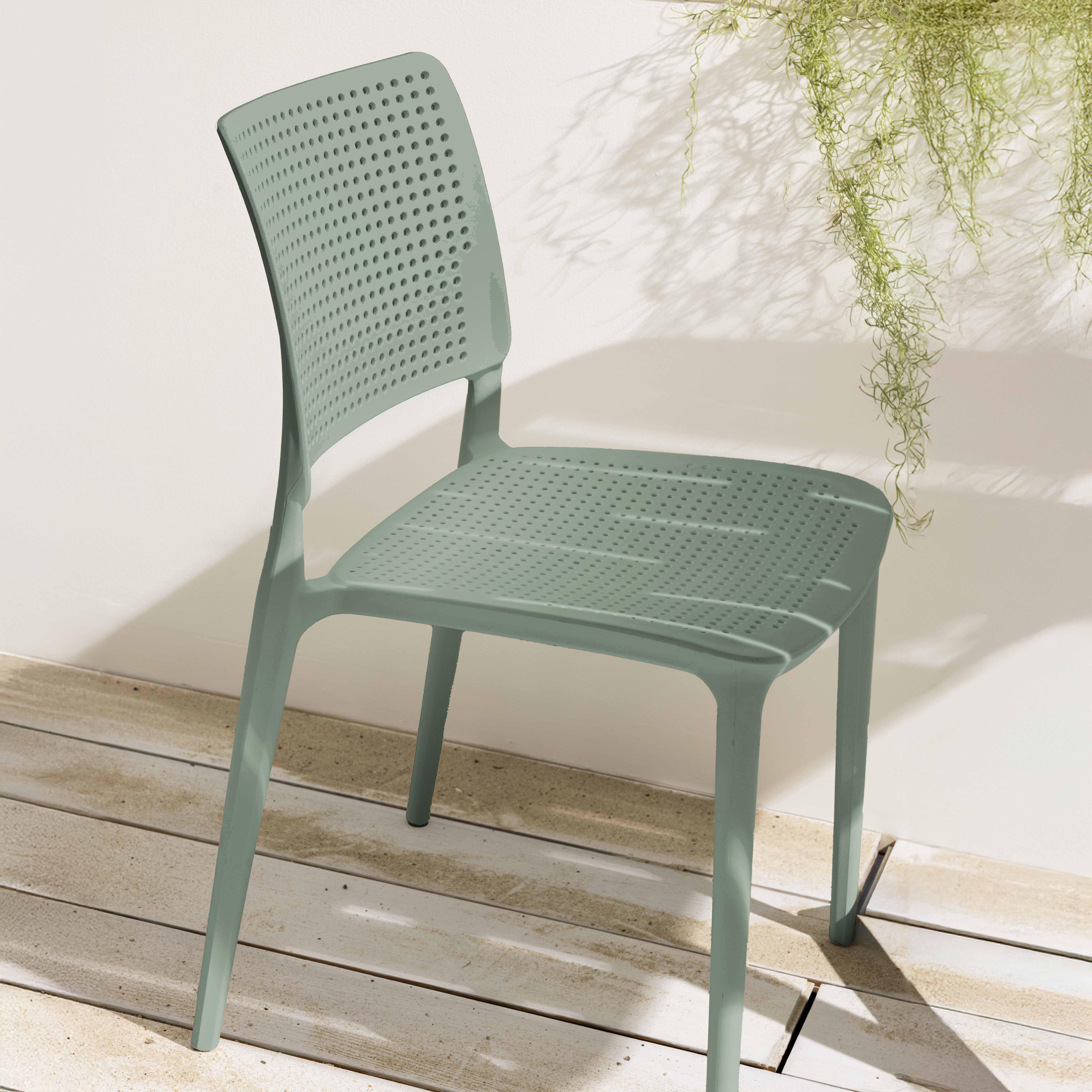 Chaise de jardin sans coussin Riga en Polypropylène Vert - 2