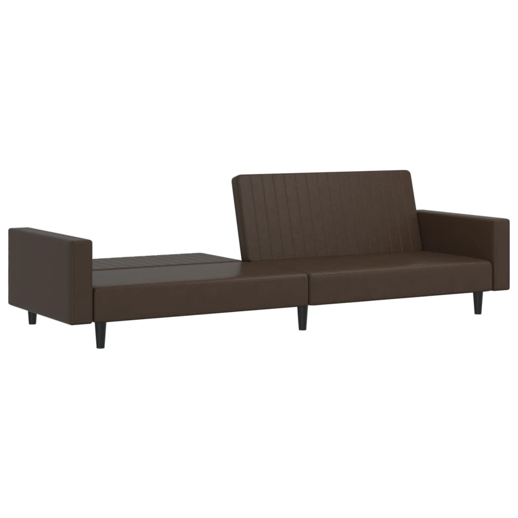 VidaXL Canapé-lit à 2 places gris foncé velours 375764 - Maison