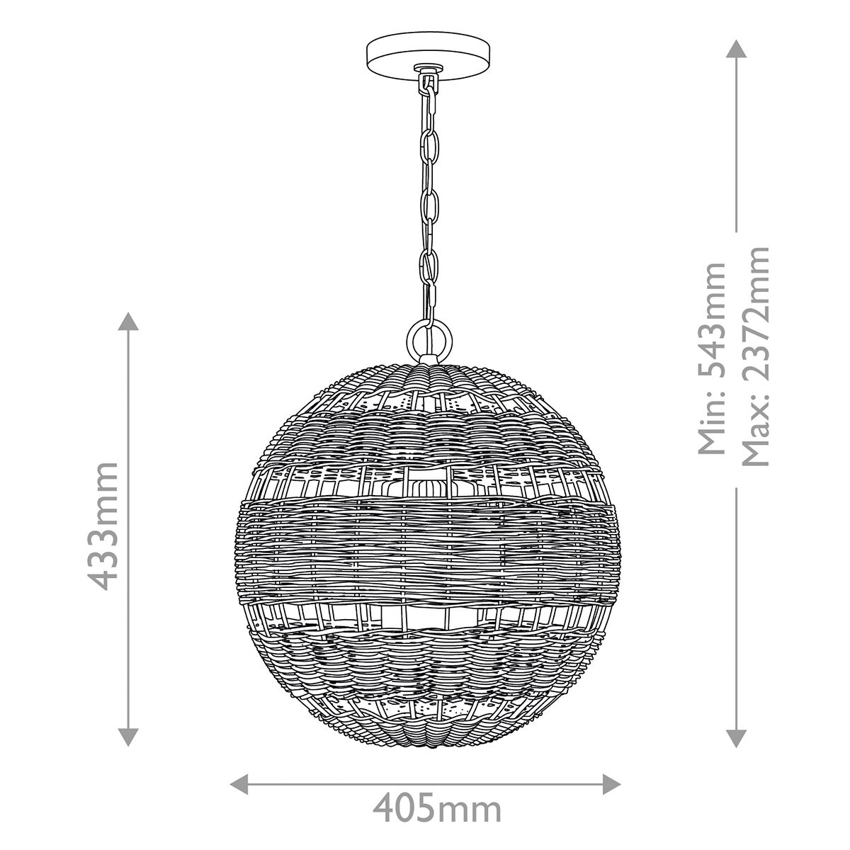 Lampa sufitowa zewnętrzna LINDENDALE antyczna biel 1xE27x60W wym:237,2x40,5x40,5cm IP44 Quoizel - 8