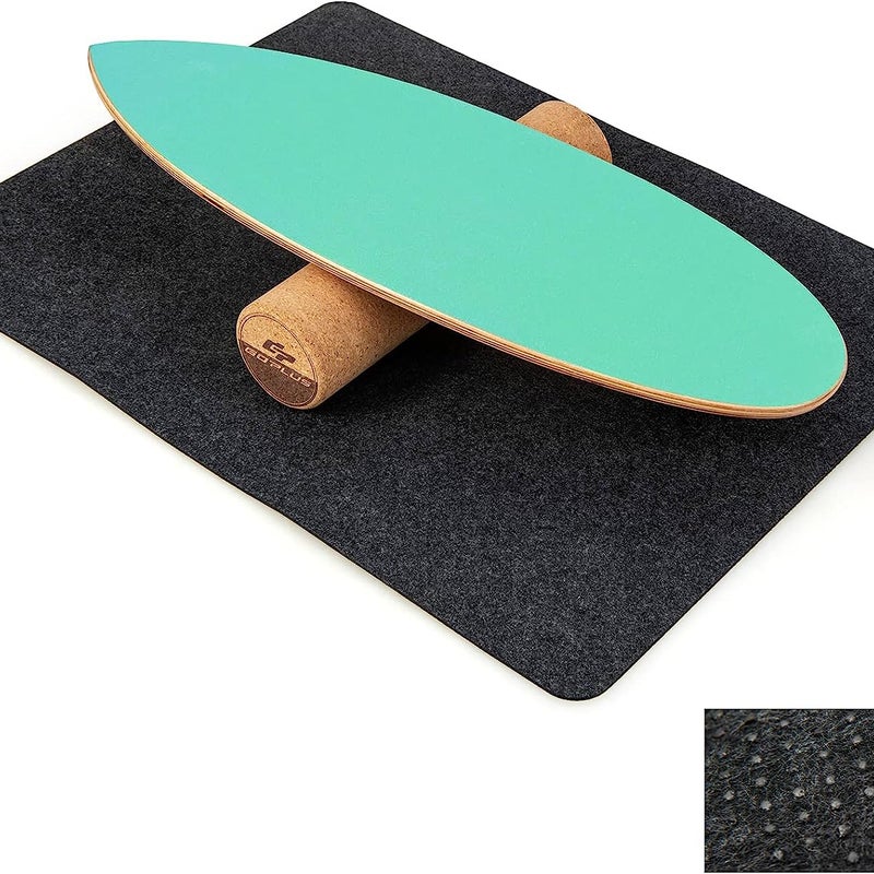 Deska do balansowania z drewna, deska do balansowania, do domu, w zestawie z rolką korkową, deska balansowa z 8 wysokiej jakości warstw drewna