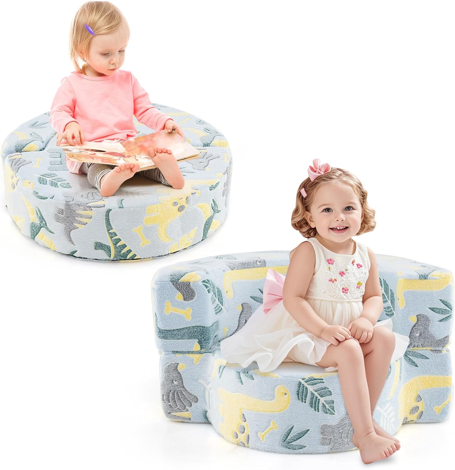 Protecteur Ceinture Enfant 2 Pack Dinosaure - Coussin Épaule Siège Auto, Poussette Et Voyage