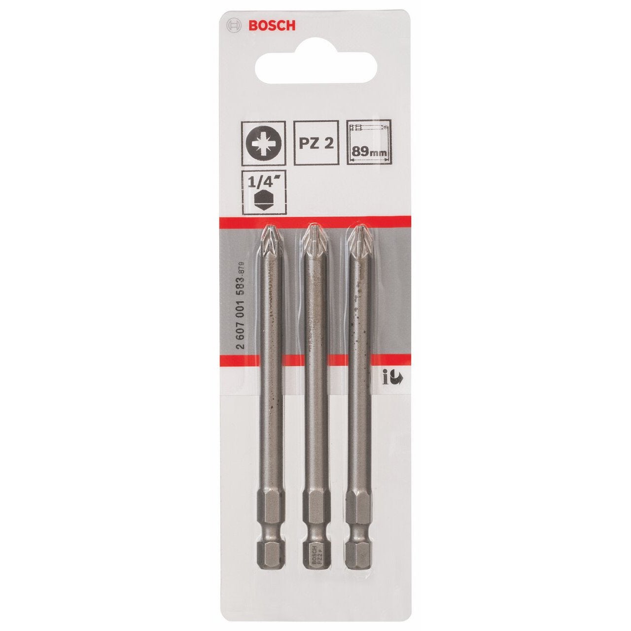 Bosch Professional - 3 Embouts De Vissage Extra-Dur PZ2 89mm - 2607001583 - 6