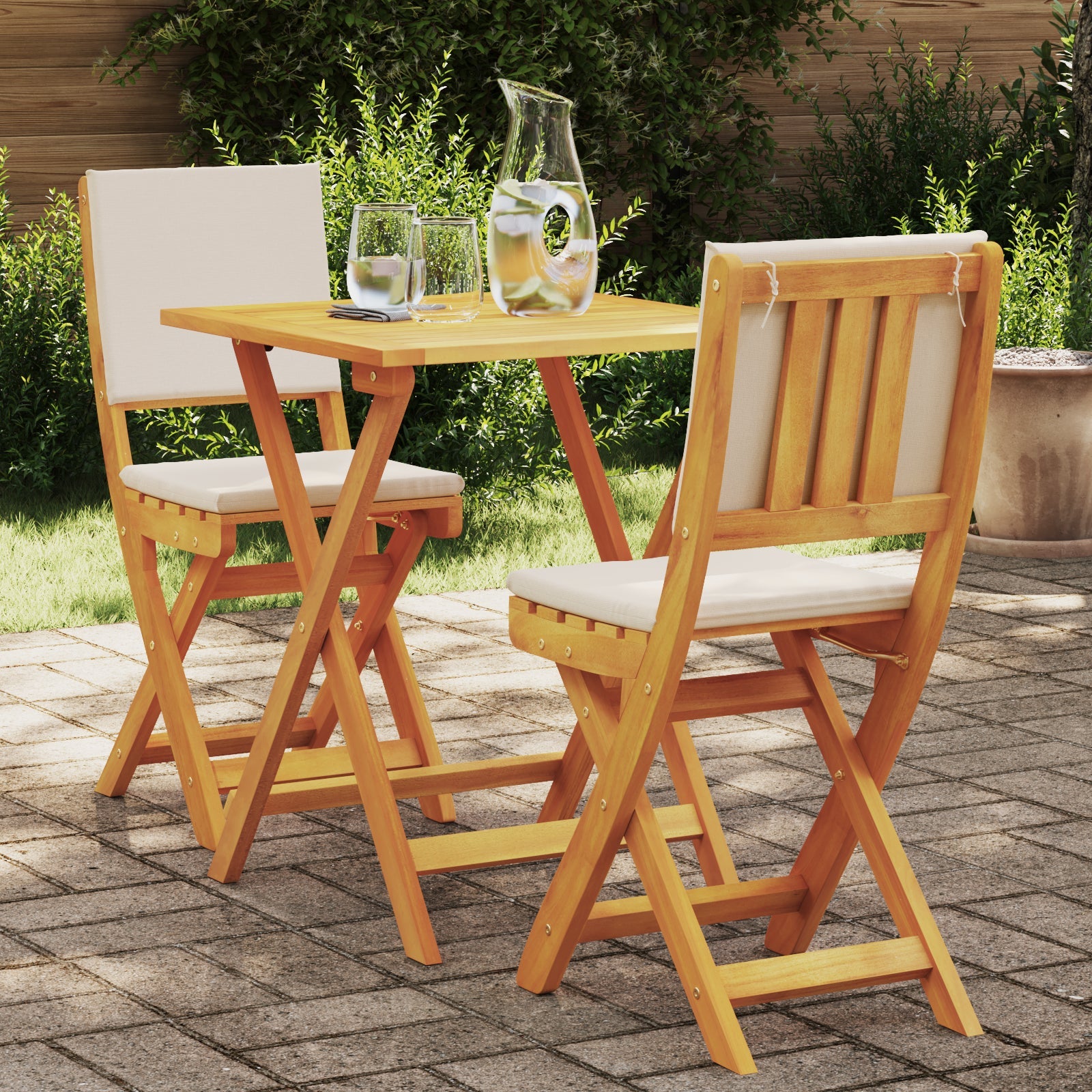Zestaw bistro 3 pcs Olej Naturalny Lite Drewno Akacji vidaXL