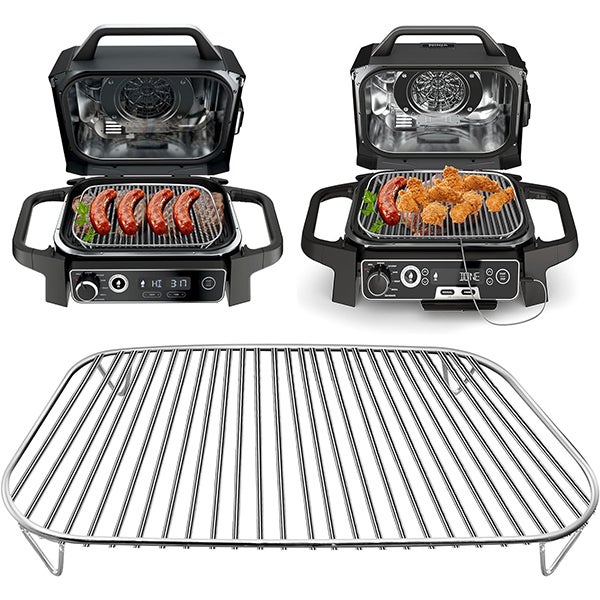 Ninja OG701 OG751 Woodfire 7 w 1 grill i wędzarnia oraz inne akcesoria do frytkownicy beztłuszczowej elektrycznej zasilanej drewnem - 31*21*3.5 cm