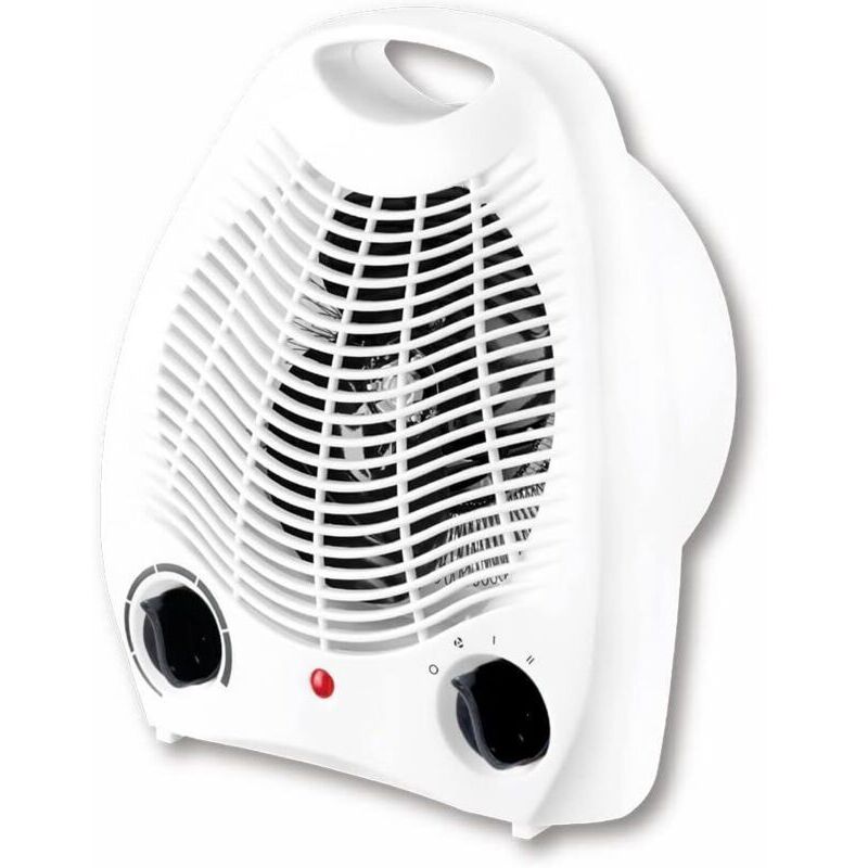 Încălzitor electric cu ventilator, aragaz electric, 1000W / 2000W, convector cu aer cald cu 2 setări de putere, buton intuitiv, silențios