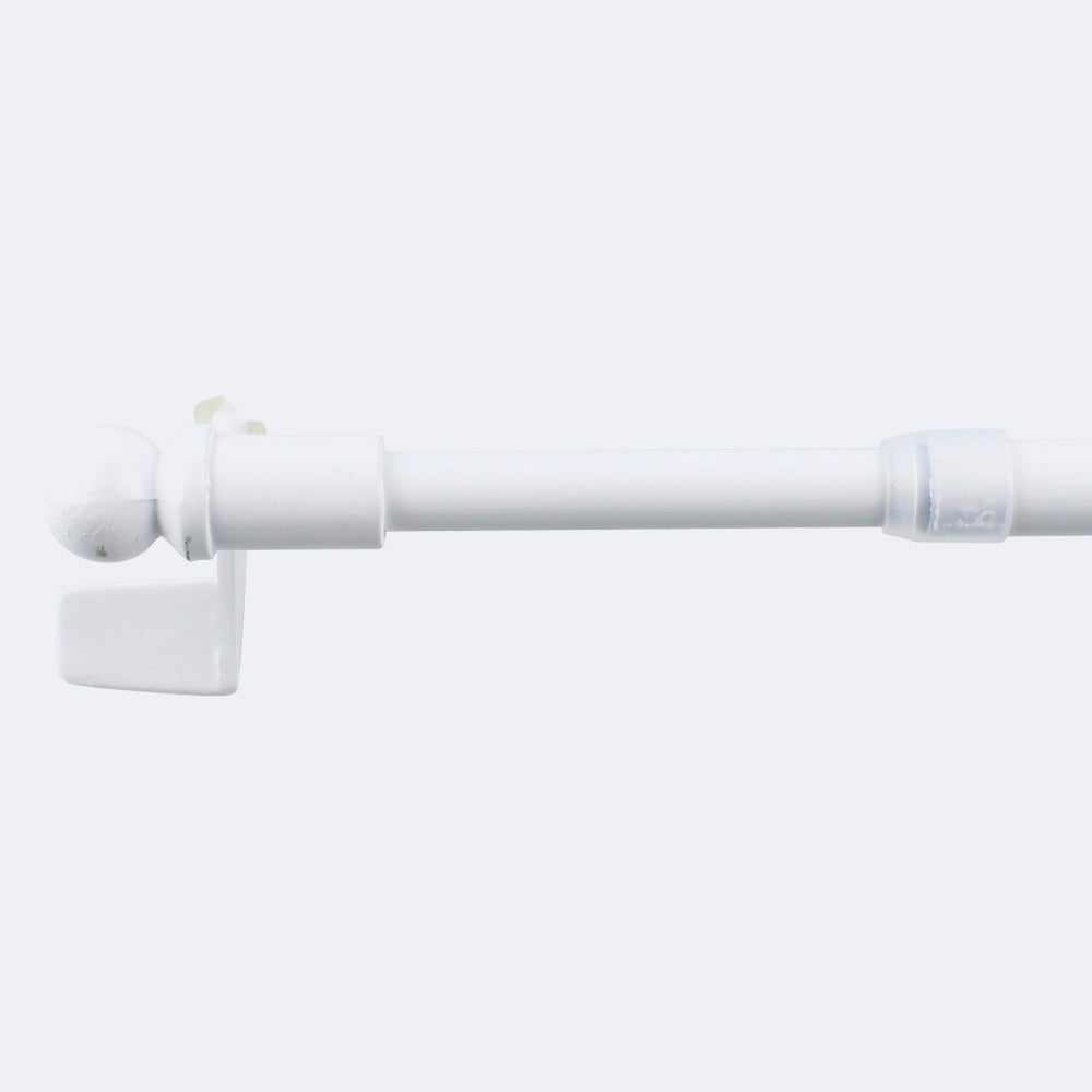 Kit tringle à rideaux Sans-Perçage Extensible 40-60cm Blanc - Boulet - 2