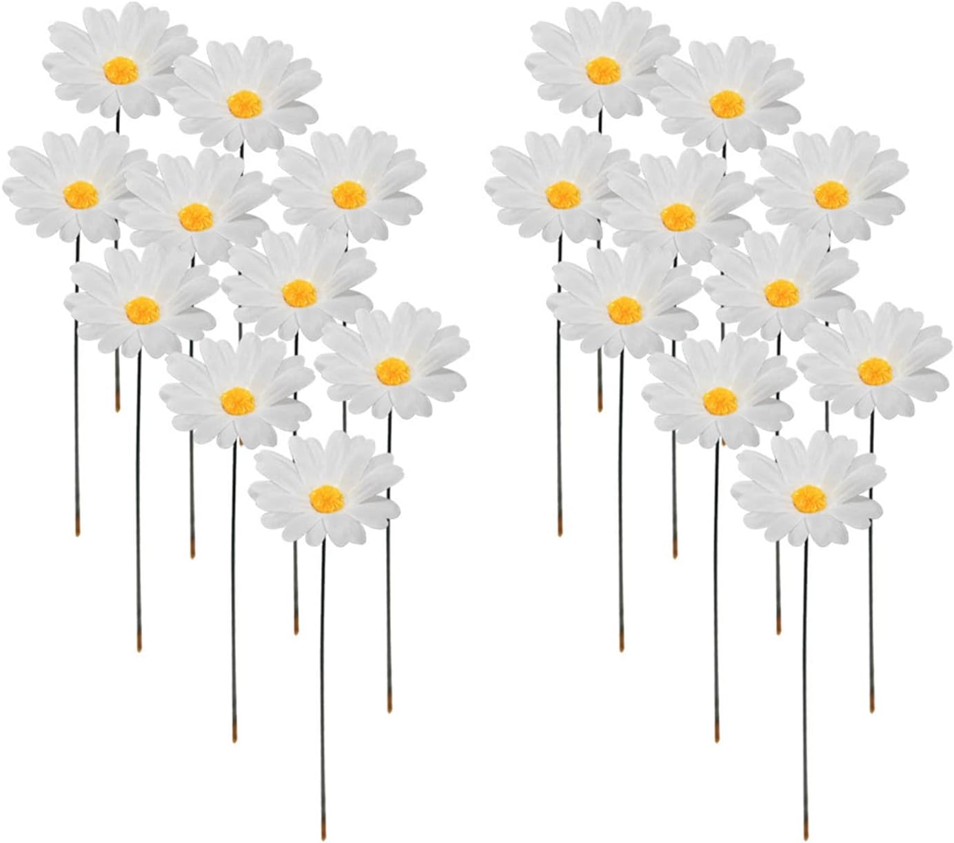 Opakowanie 20 palików ogrodowych Daisy – dekoracja 3D do trawników, roślin i ścieżek