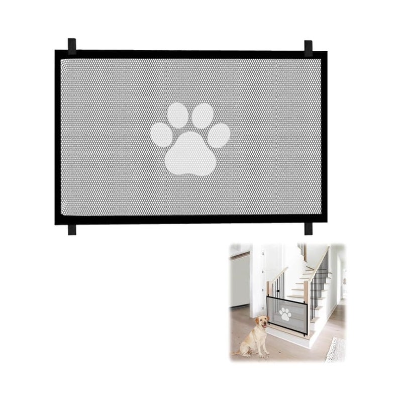 Przenośna bramka zabezpieczająca na schody, odpowiednia dla dzieci i zwierząt, 110x78 cm, nie wymaga wiercenia