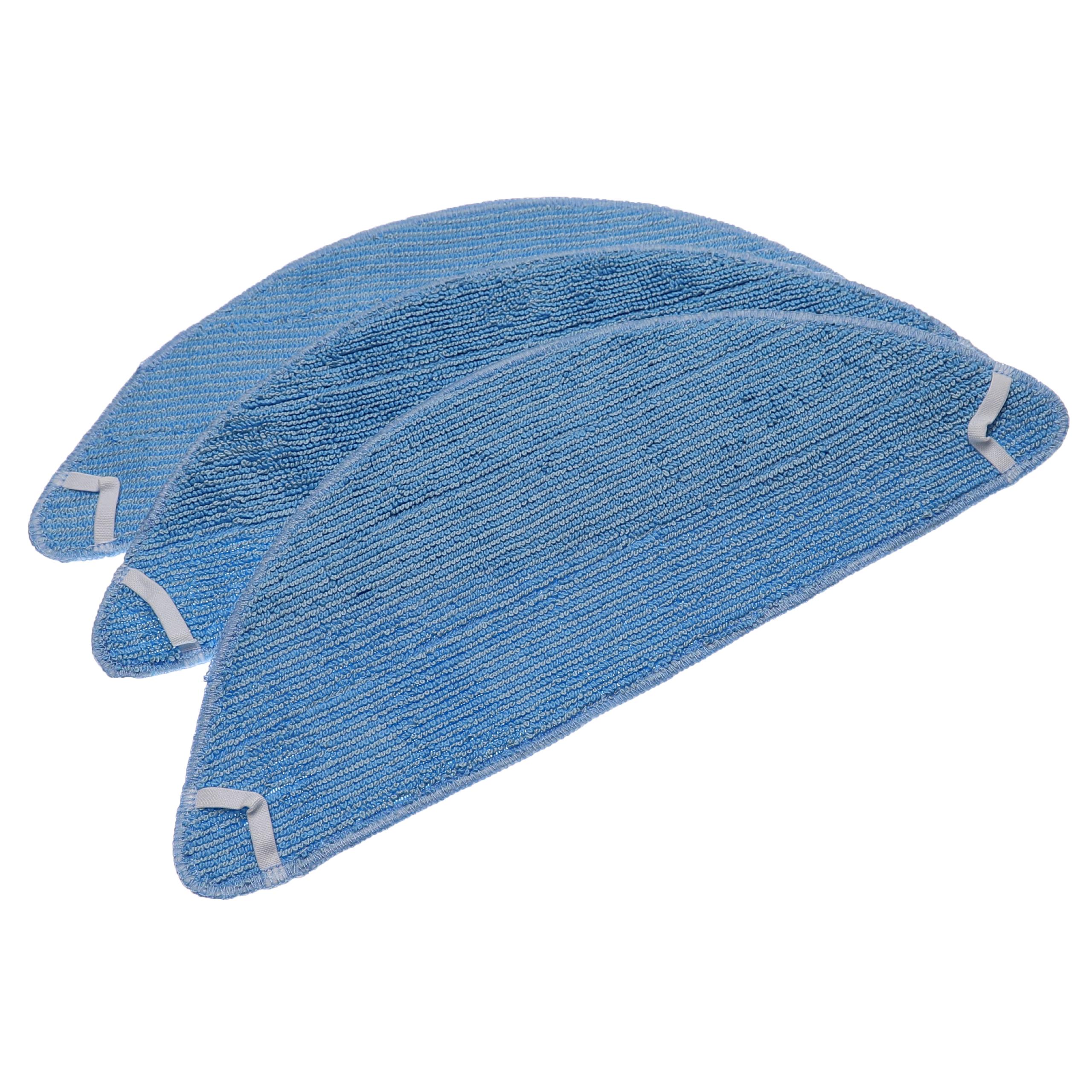 Vhbw Lot De 3 Chiffres Microfibre Rechange Pour Robot Balai Thomas 787248