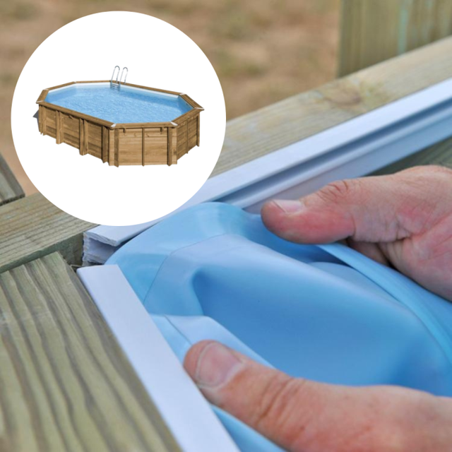 Liner piscine Sunbay Safran 2 - 620 x 395 x H 136 cm