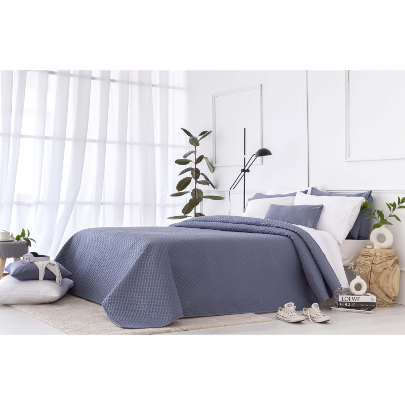 Colcha boutí fina con diseño piqué, para primavera, verano, otoño e invierno.