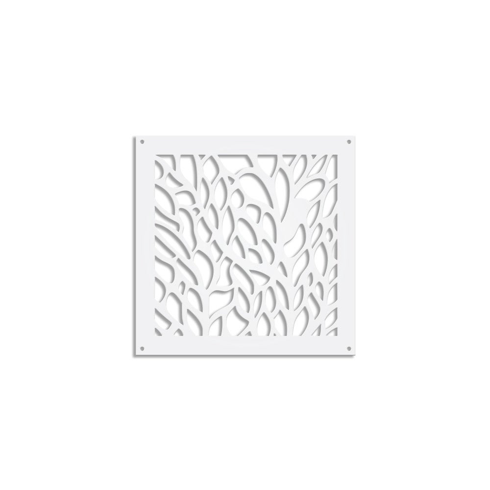 CODIUM - Panel perforowany PCV - Biały Parasol przeciwsłoneczny 98x98 cm Grubość 1 cm