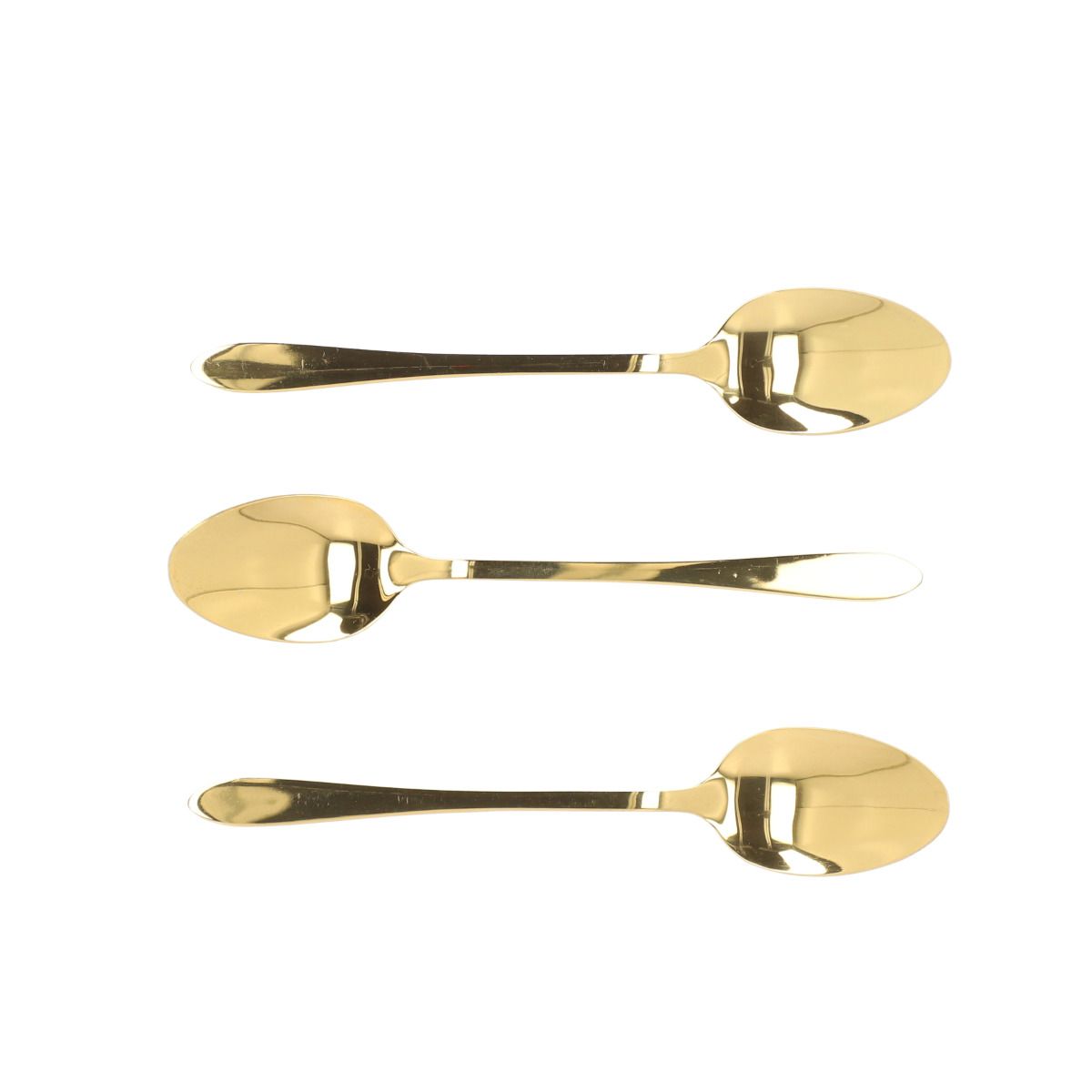 Zestaw STILO łyżeczek do herbaty złotych 3 szt. HOMLA