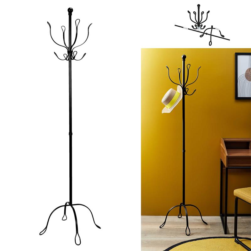 Porte-manteau - Home Deco Factory - Vintage - Métal - Noir - 4