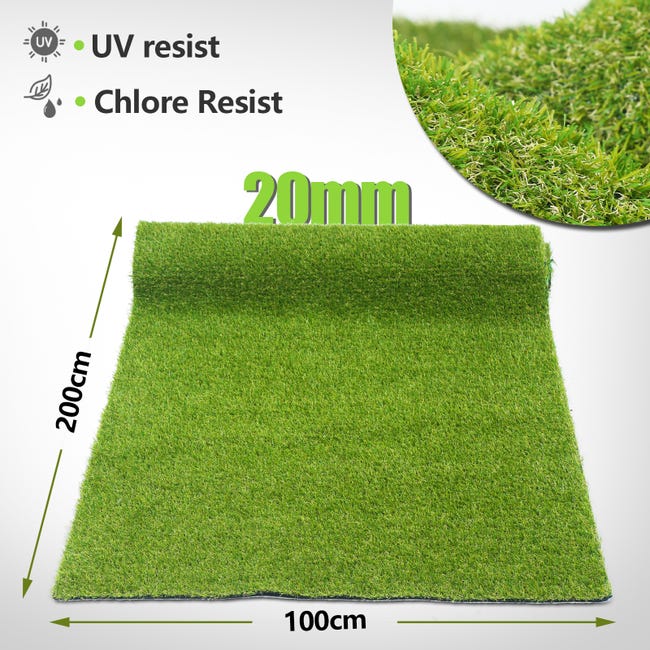 Gazon Synthétique 1X2M (Largeur X Longueur) Épaisseur 7MM Type Tapis - Gamm vert Gazon Synthétique 1X2M (Largeur X Longueur) Épaisseur 7MM Type Tapis - Gamm vert