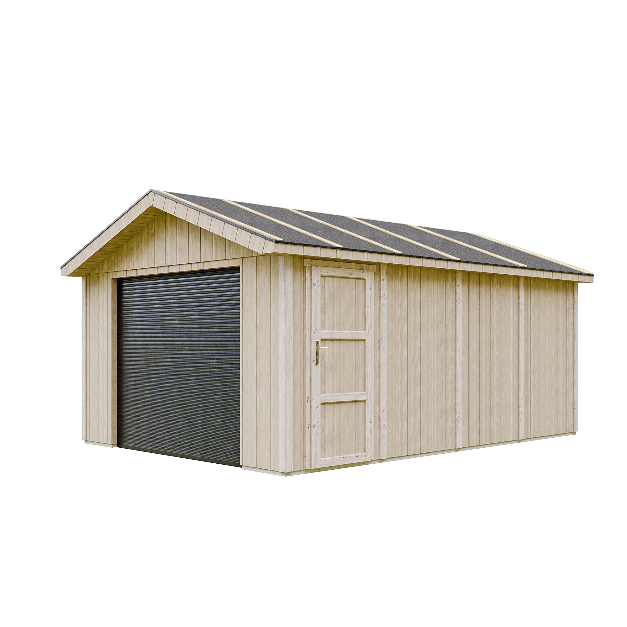 PREMIUM QUALITY garaż 17 m² - 378 x530 cm - garaż na samochody, motocykle, rowery, maszyny ogrodnicze - Timbela M991B