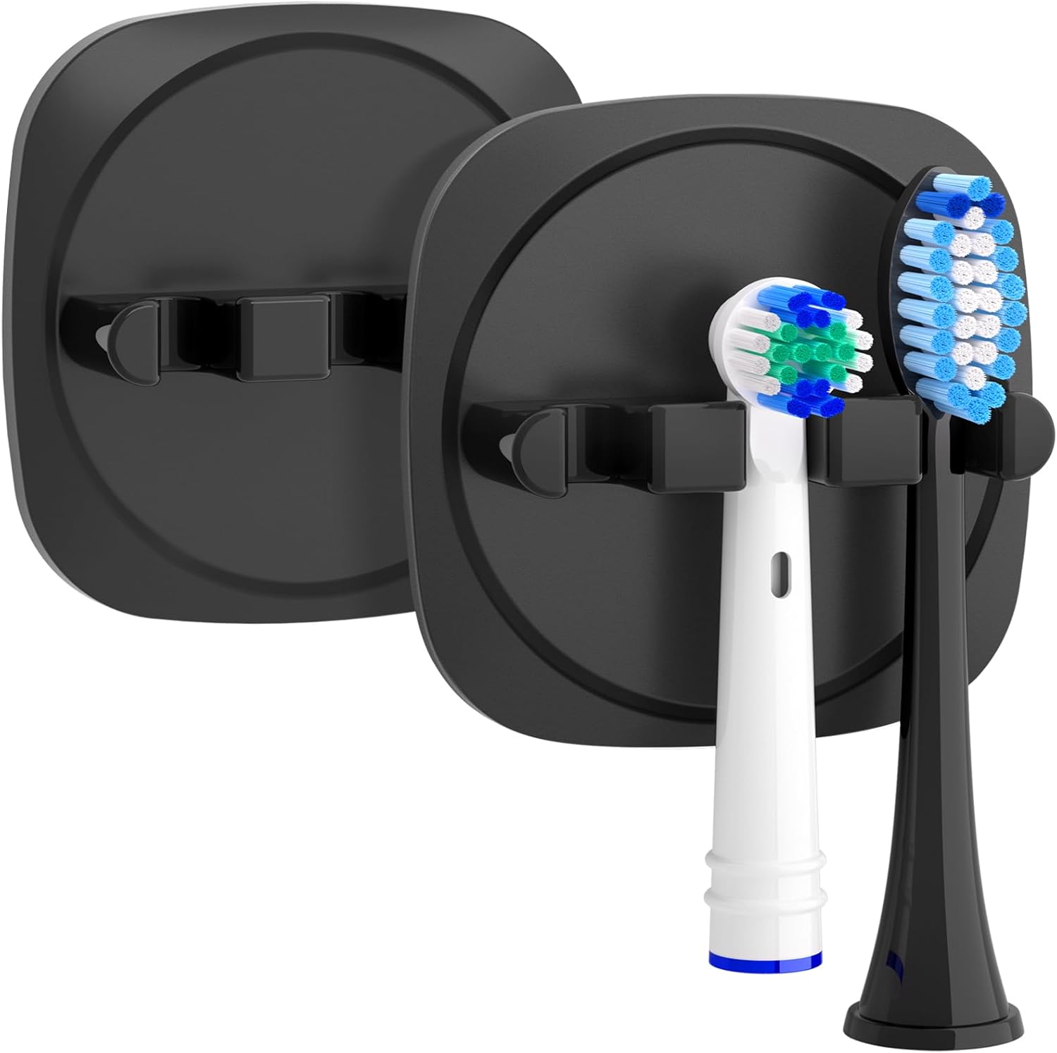 Portaspazzolini da Parete Adesivo 2 Pezzi - Organizzatore per Spazzolini Elettrici, Dentifricio e Rasoi, Grigio | Leroy Merlin