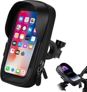 Supporto Universale per Telefono da Bicicletta a 360 Gradi, per Smartphone da 4-7 Pollici, Antiurto