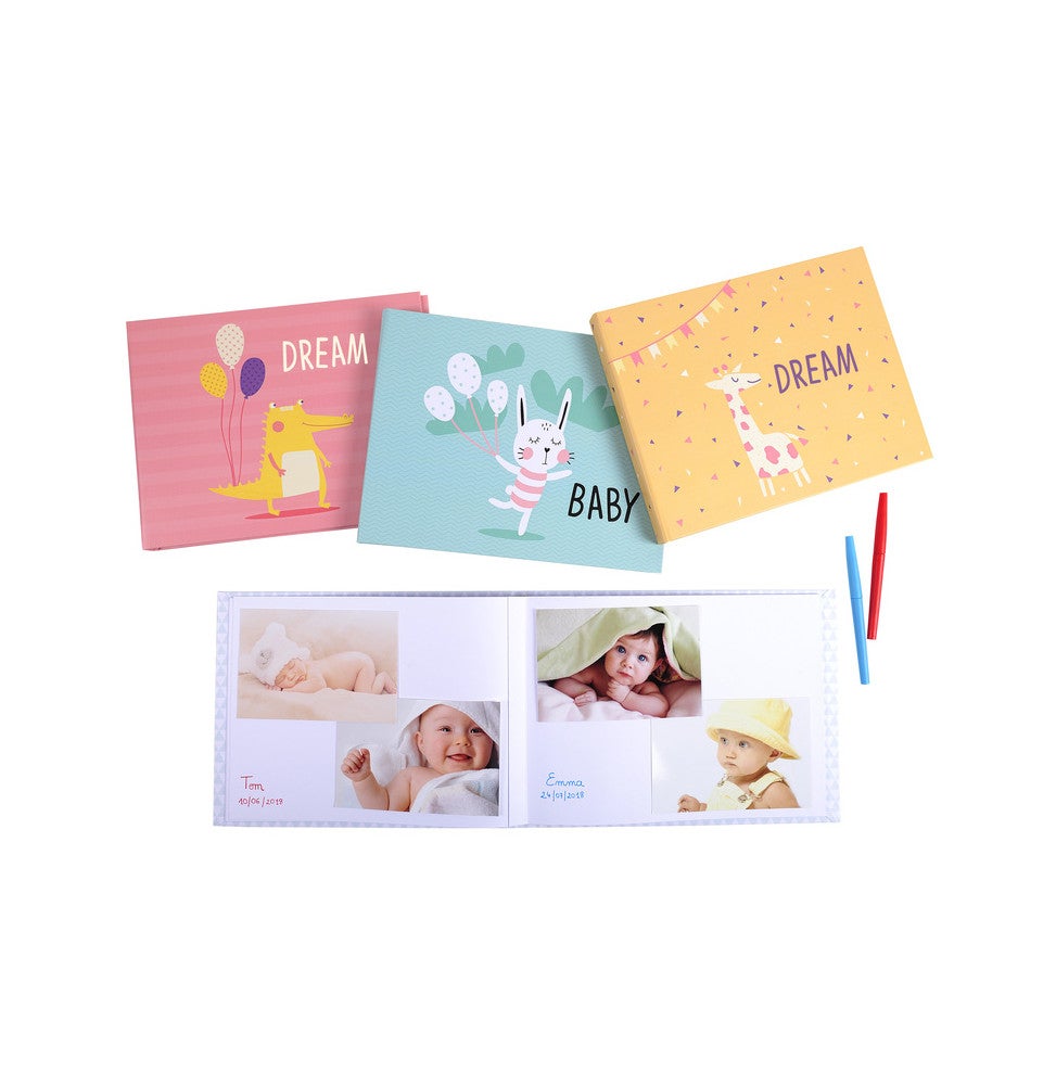Album photos livre baby 30 pages - 28,5 x 22 cm - Vert - 3