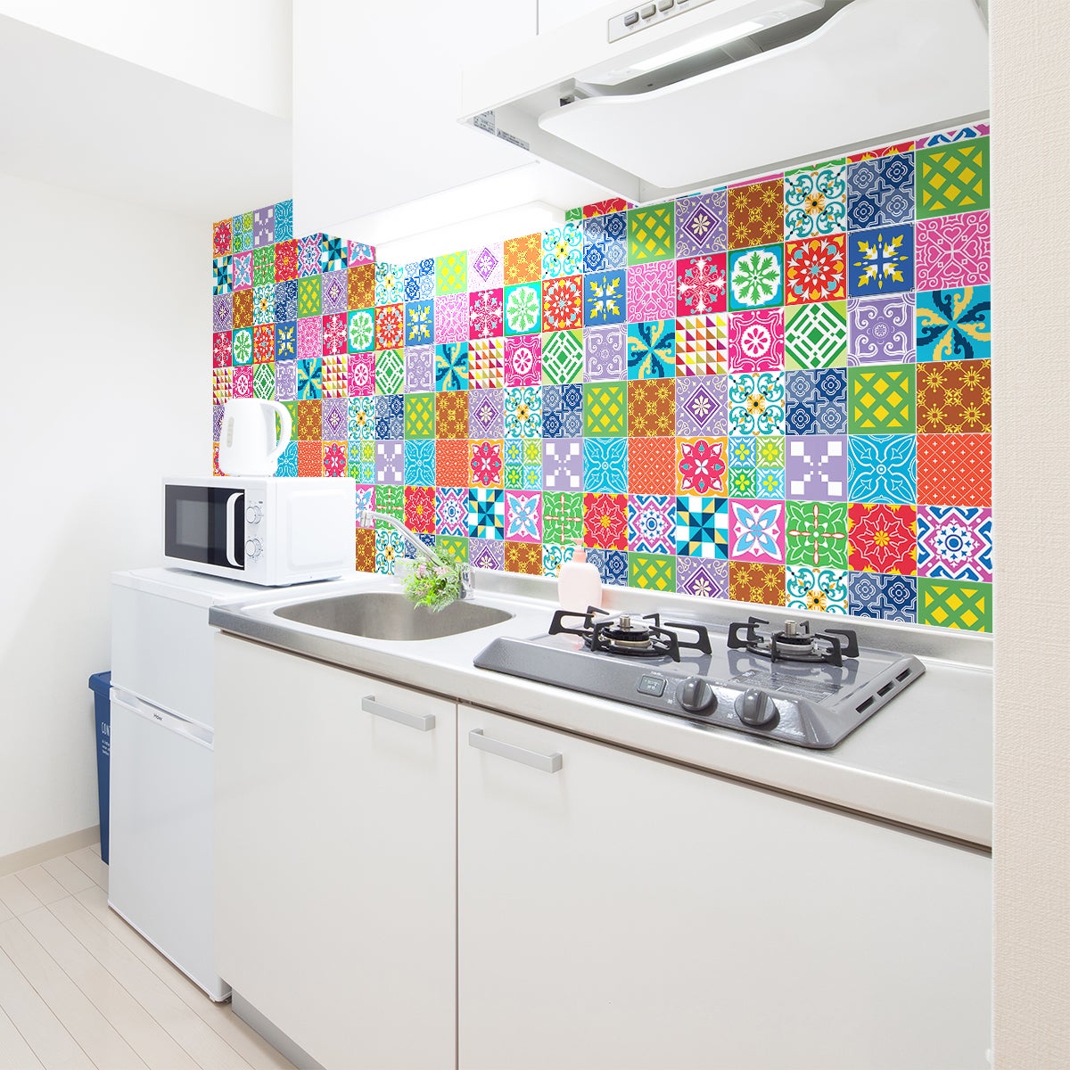 10 Stickers Carrelage CONPHERON – 20x20cm – PVC Auto-adhésif, Motif Mosaïque – Imperméable, Cuisine Salle De Bain