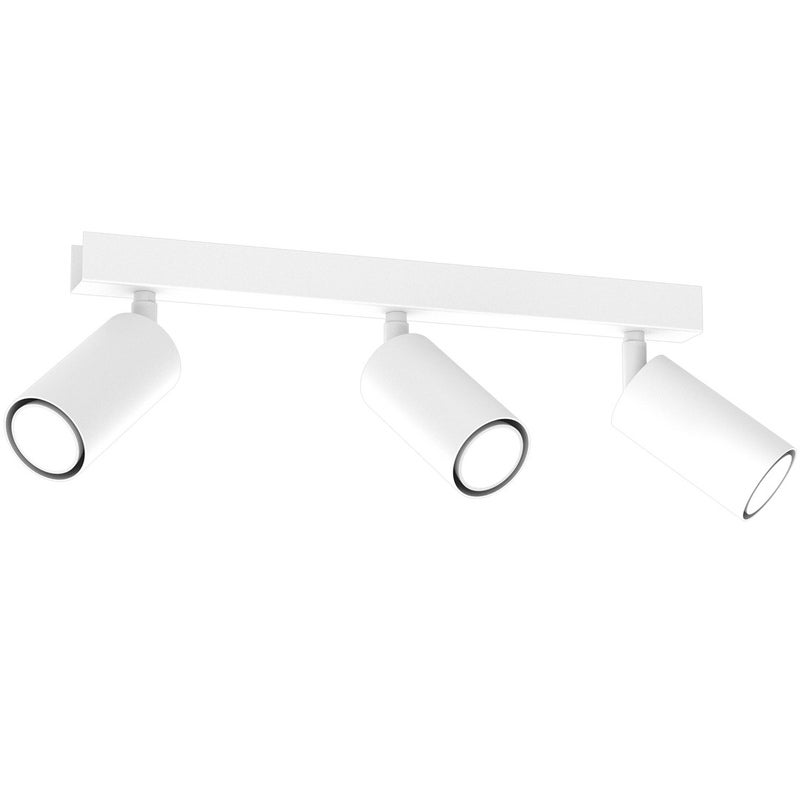 Reflektor sufitowy spot natynkowy Hudson listwa biały 3xGU10x8W wym: 40 x 5,5 cm metal Milagro