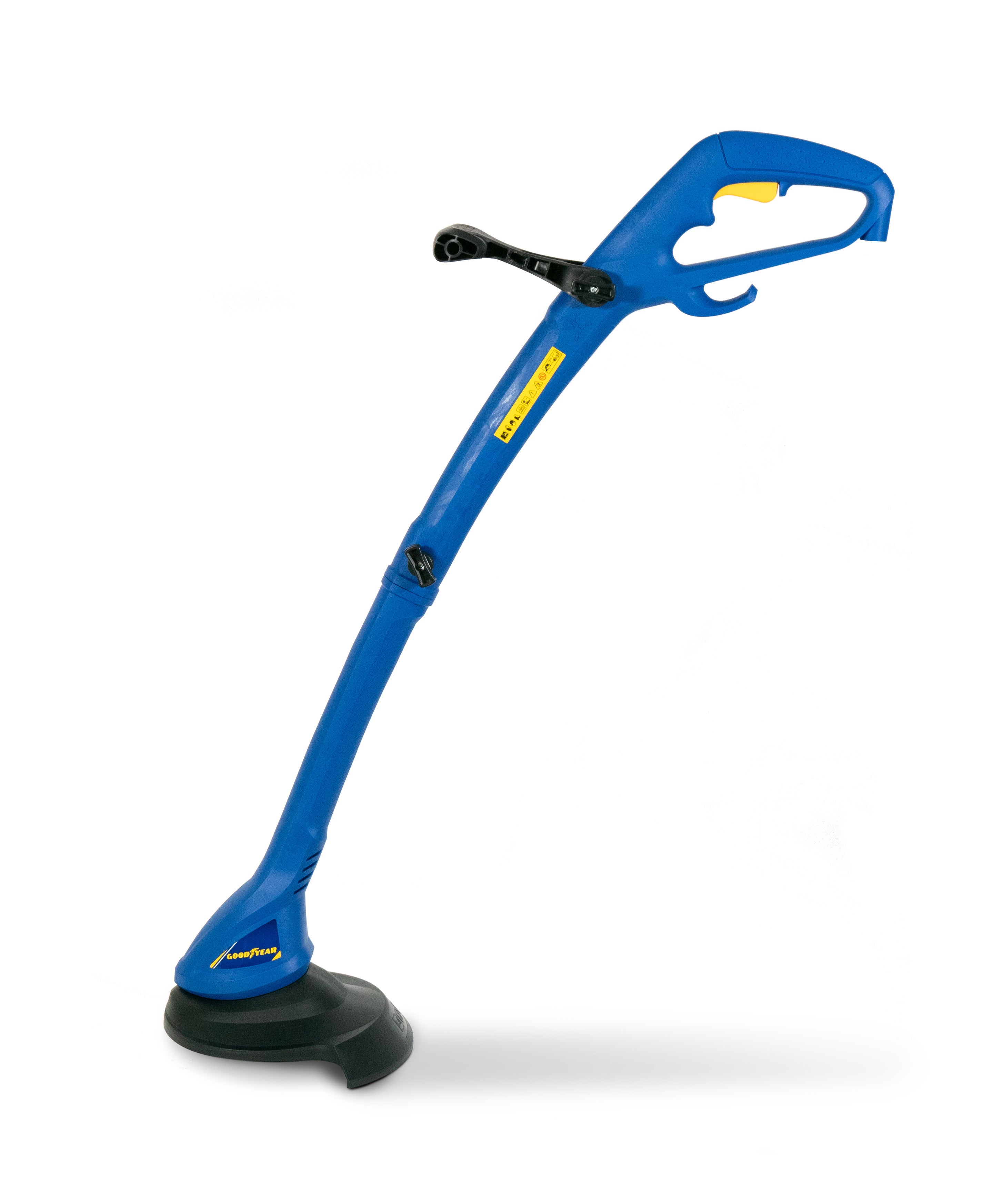 Goodyear Tagliabordi elettrico con cavo. Trimmer per erba elettrica 350 W 20 V 10.000 rpm. Larghezza di taglio 25 cm. Testa regolabile a 180°. Filo d