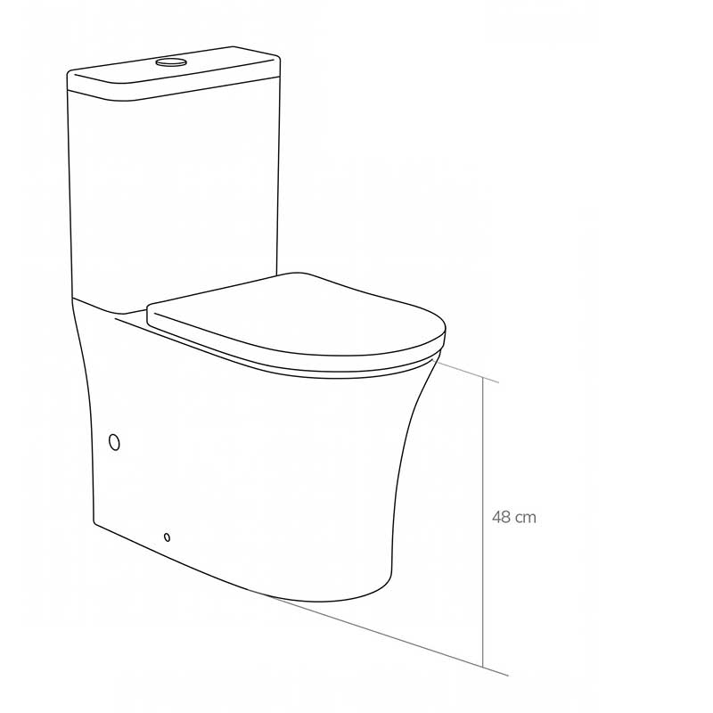 SANITA PMR | MOBILIDADE REDUZIDA | SANITA ADAPTADA | TAMPA AMORTECIDA | SISTEMA RIMLESS | DUPLA DESCARGA | SAIDA DUAL | PLUSBAÑO - 4