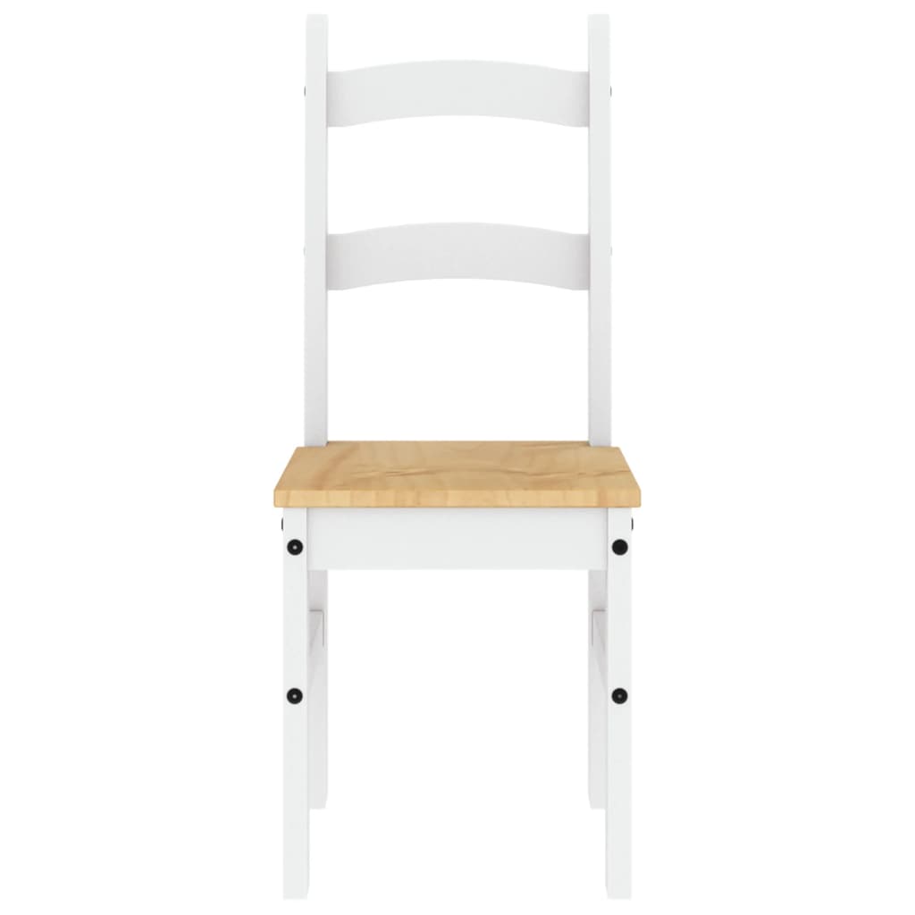 Sillas de comedor 2 uds madera maciza pino blanco 40x46x99 cm vidaXL - 5