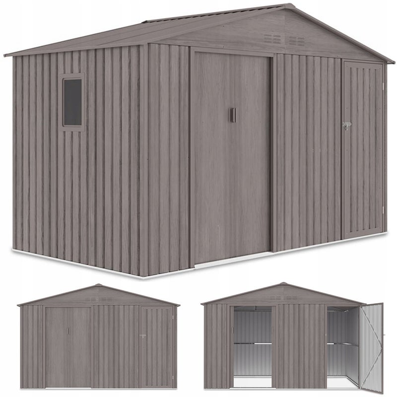 Domek Ogrodowy Narzędziowy na Narzędzia Szopa FALCON 340x194x220cm Metalowy 1 szt