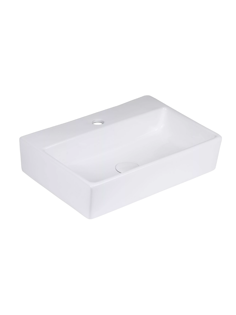 Umywalka ścienna Uptrend CORFU biały połysk, z otworem na baterię 1 szt.