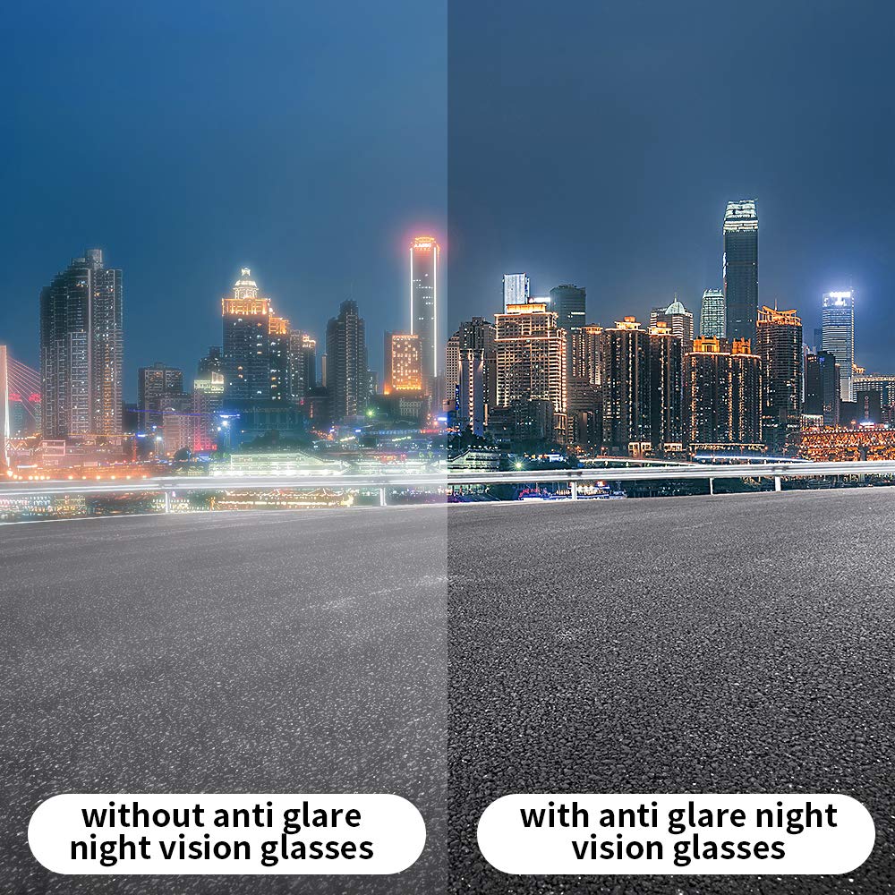 Lunettes de conduite de nuit - verres anti-éblouissement, polarisés, jaunes, protection UV400, améliorent la visibilité de nuit. - 6
