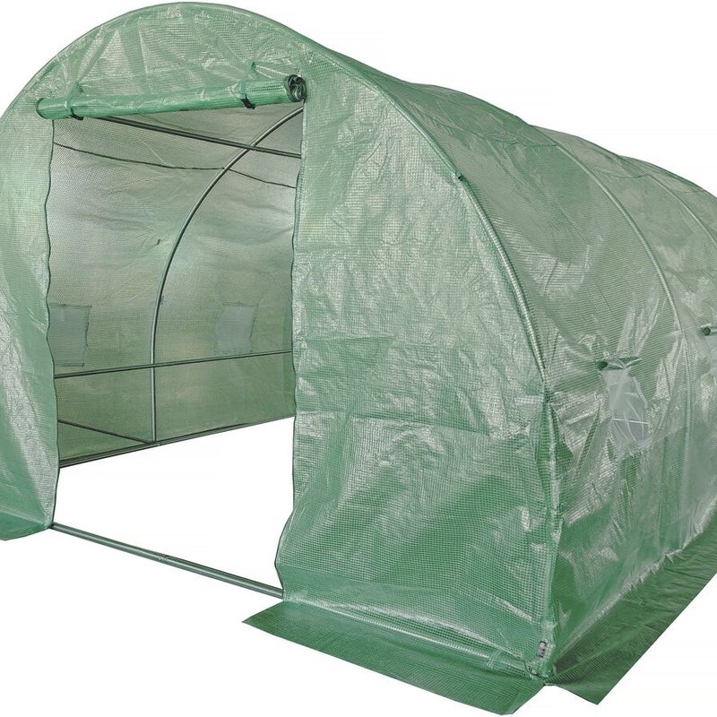 Tunel ogrodowy "Lys" 4 x 3 m - szklarnia - 12 m² - 140 g - zielony