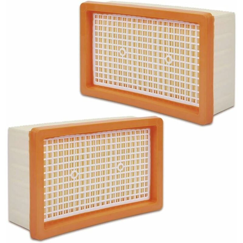 Zestaw 2 płaskich filtrów plisowanych kompatybilnych z odkurzaczami wielofunkcyjnymi Kärcher MV4 / MV5 / MV6 / WD4 / WD5 / WD6.