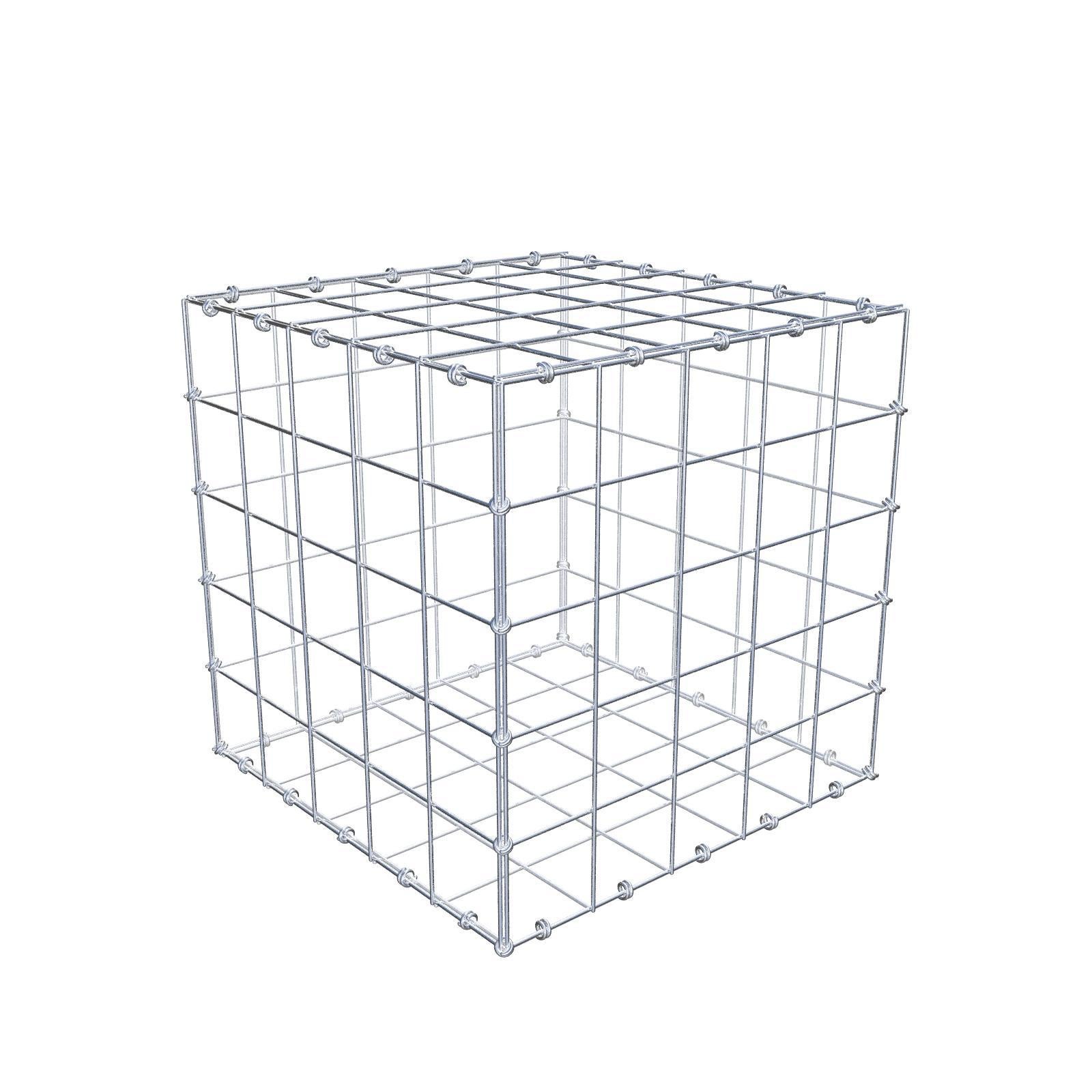 Gabion 50 cm x 50 cm x 50 cm (dł. x wys. x gł.), rozmiar oczka 10 x 10 cm, pierścień spiralny