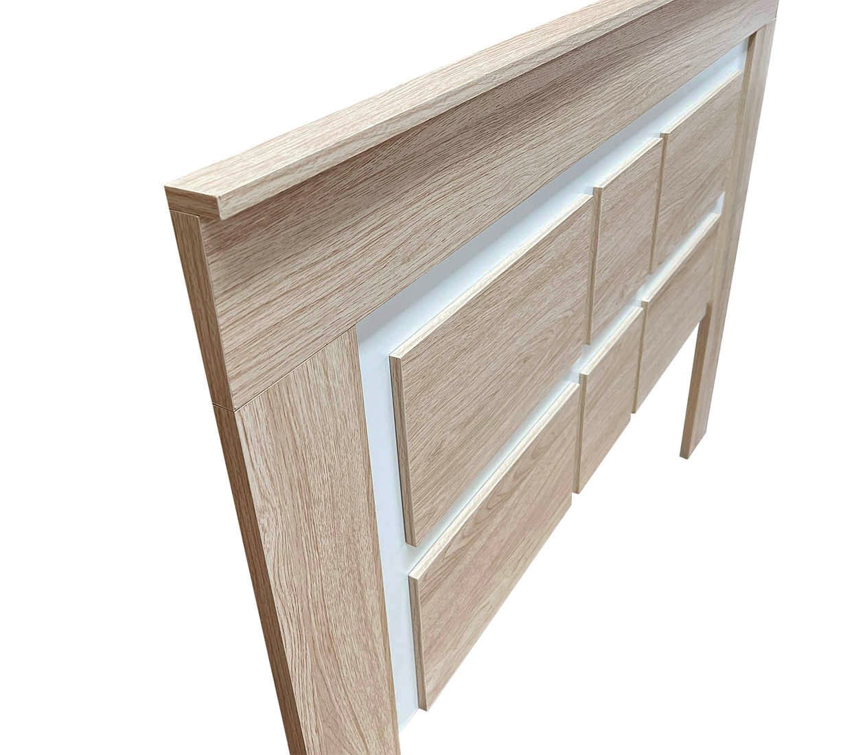 Cabecero de Matrimonio Kiara 160cm Cambria y Grafito - 5