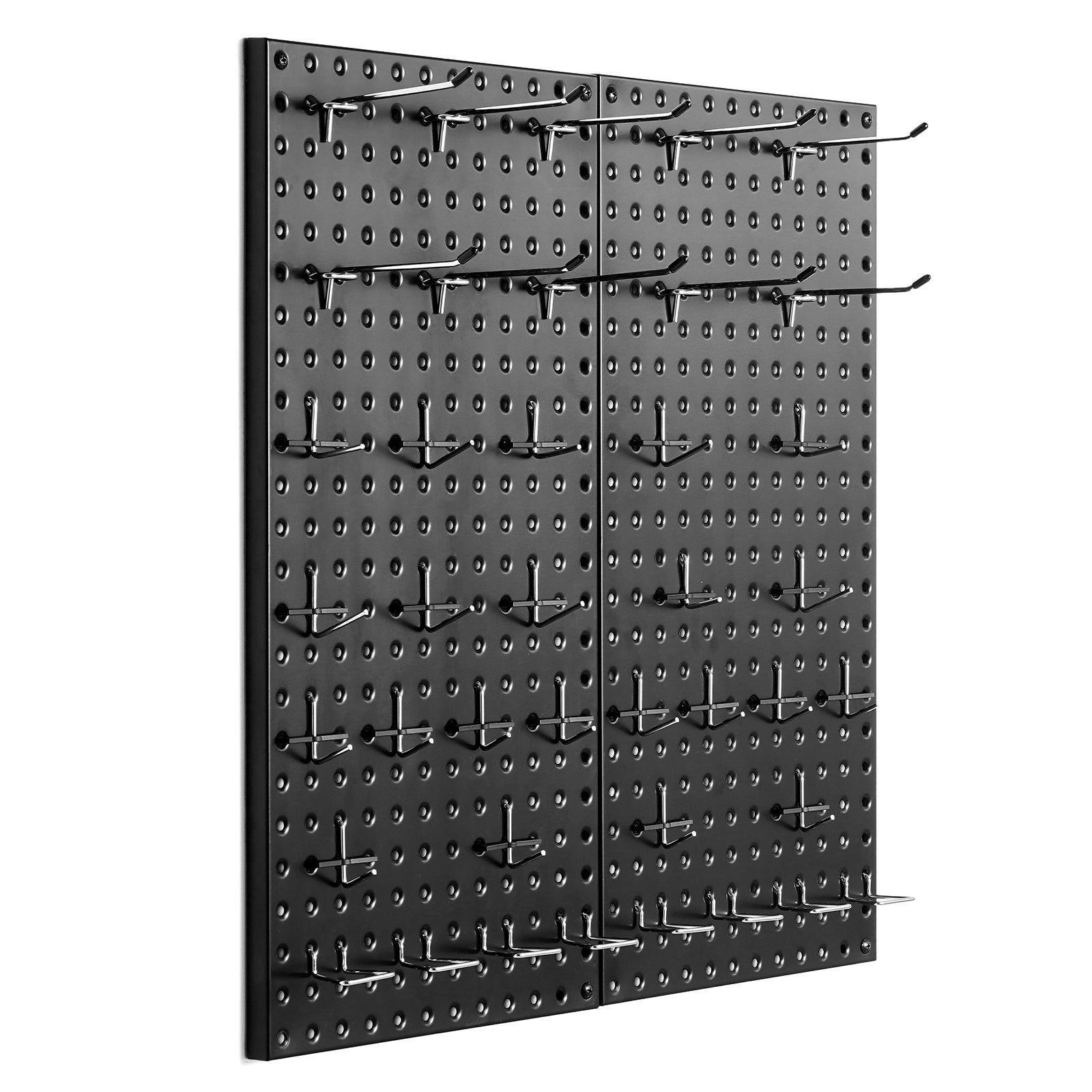VEVOR Lattenpaneel voor muur, garage, 121,9 x 60,96 cm, opbergpaneel, gereedschap, 2 stuks wandpanelen, gereedschapshouders, grote capaciteit, voor werkplaats, detailhandel, garage, organisatie van