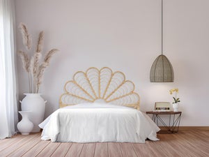 Tête de lit 140 cm - Rotin - Naturel - FLOSIA