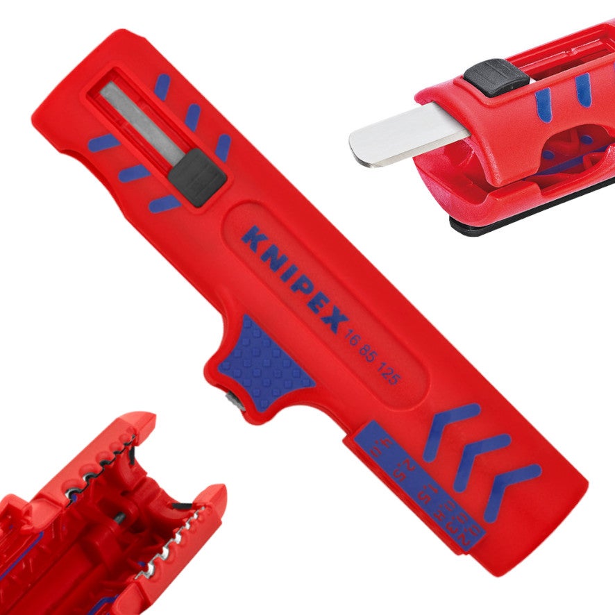 Ściągacz Izolacji Uniwersalny Kabli Okrągłych 8-13mm KNIPEX 16 85 125 SB