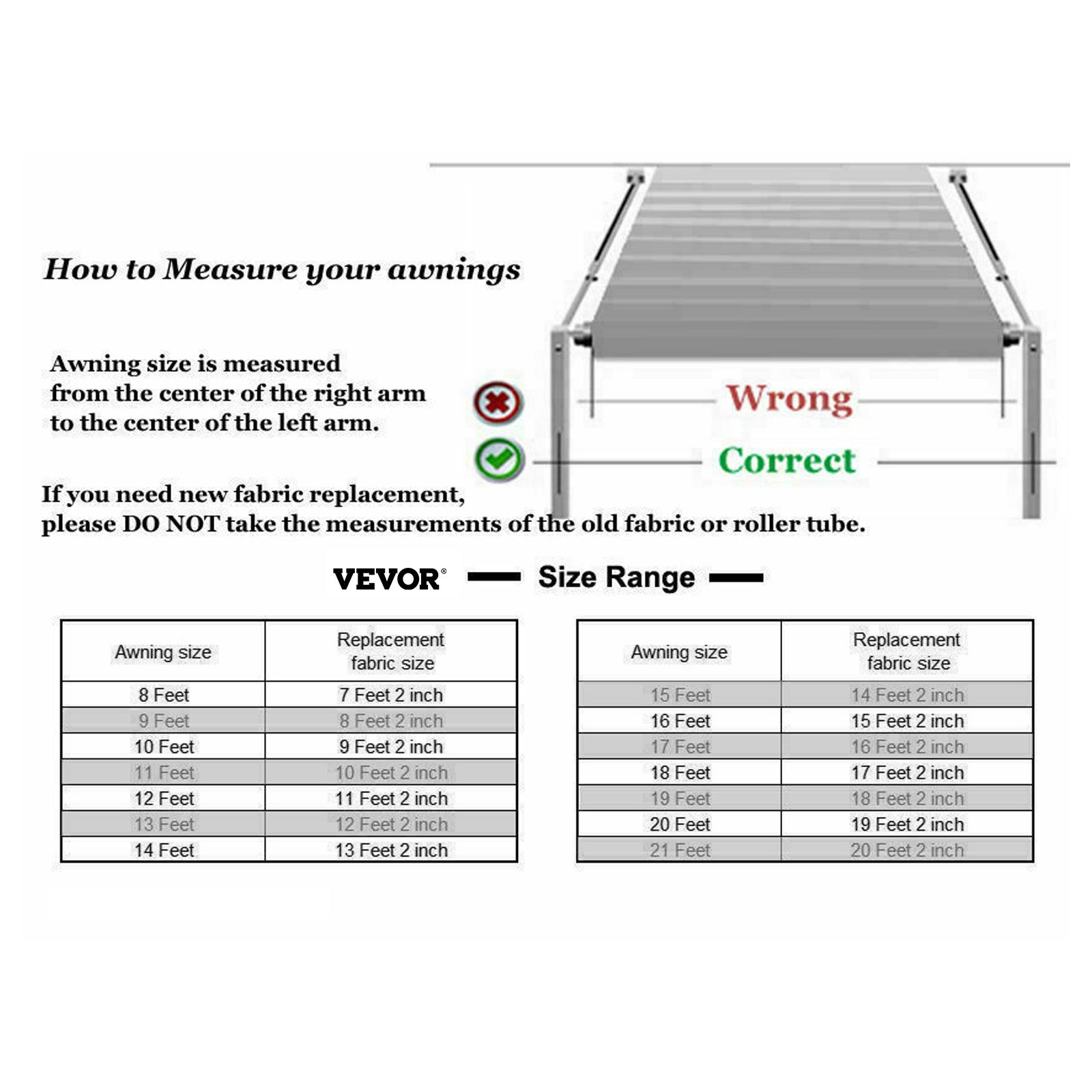 Toldo de caravana VEVOR 5,24 x 2,4 m,lona acampamento ao ar livre cor gradiente carvão,tecido substituição de vinil 425g para toldo de autocaravana - 9