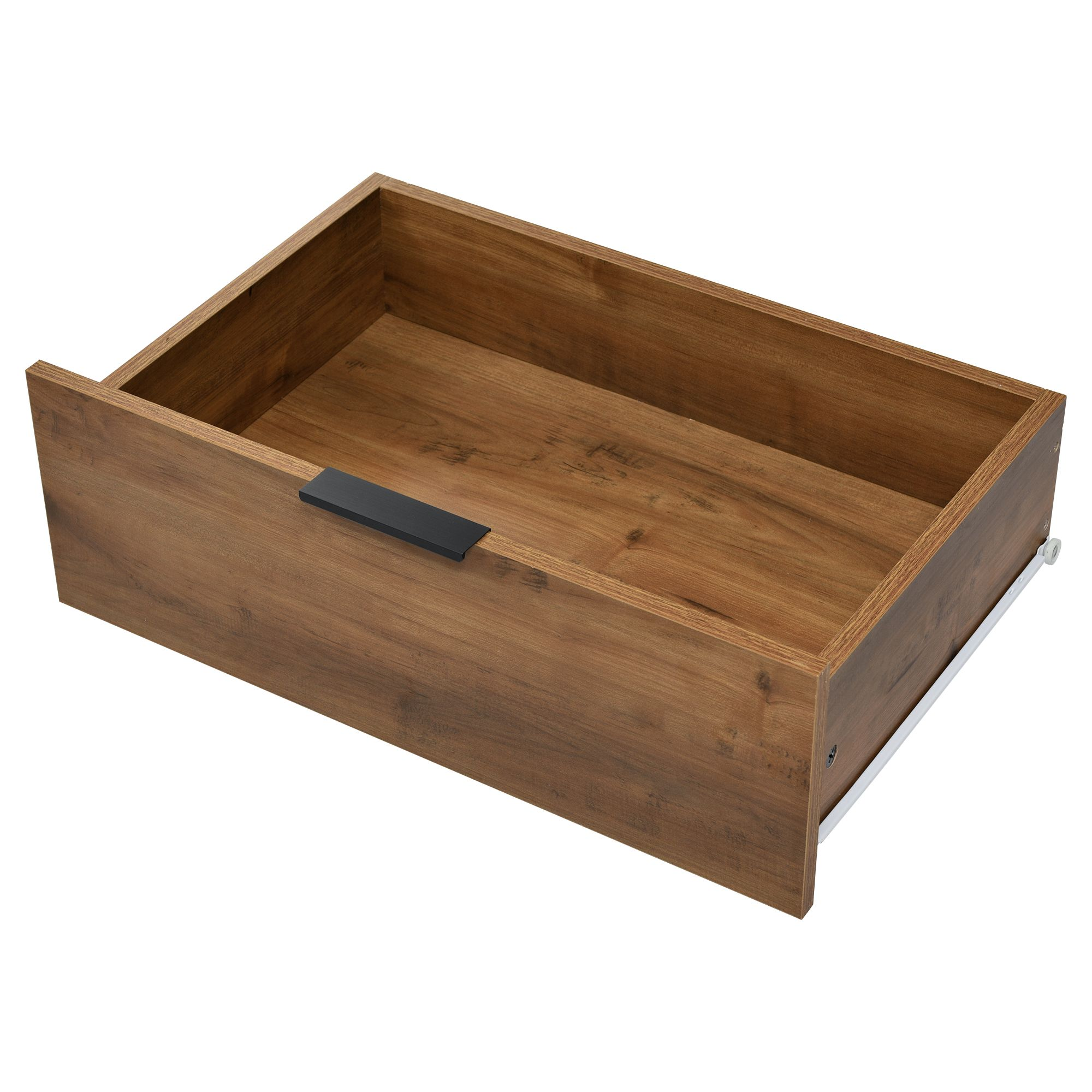 Commode à 6 tiroirs pour chambres et salons - 120 x 40 x 76 cm - chêne foncé - 9