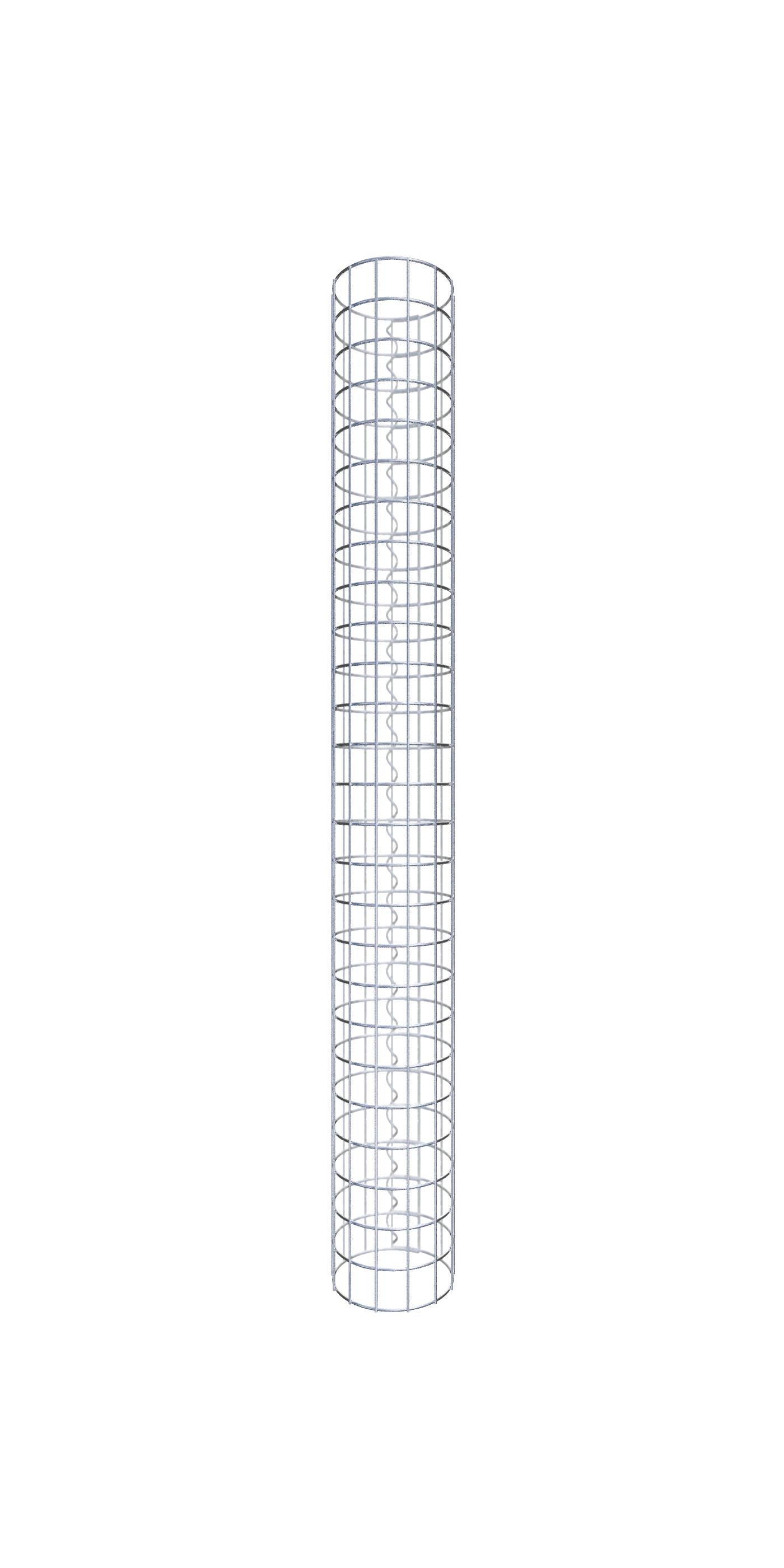 Kolumna gabionowa średnica 22 cm MW 5 x 5 cm okrągła - wysokość: 130 cm