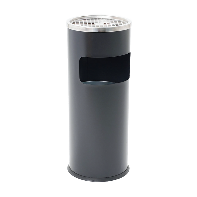 Danieli Ho.Re.Ca. Posacenere da Terra CEP011S/NE | Posacenere da Esterni Gettacarte | Posacenere da Pavimento con Griglia | cm Ø 25 x 61 | Nero