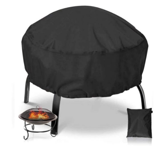 Pokrowiec Ochronny na palenisko Pokrywa Grilla Plachta Ochronna BBQ Pokrywa na Palenisko Pokrowiec na Palenisko Zewnętrzne ze Sznurkiem Ściągającym