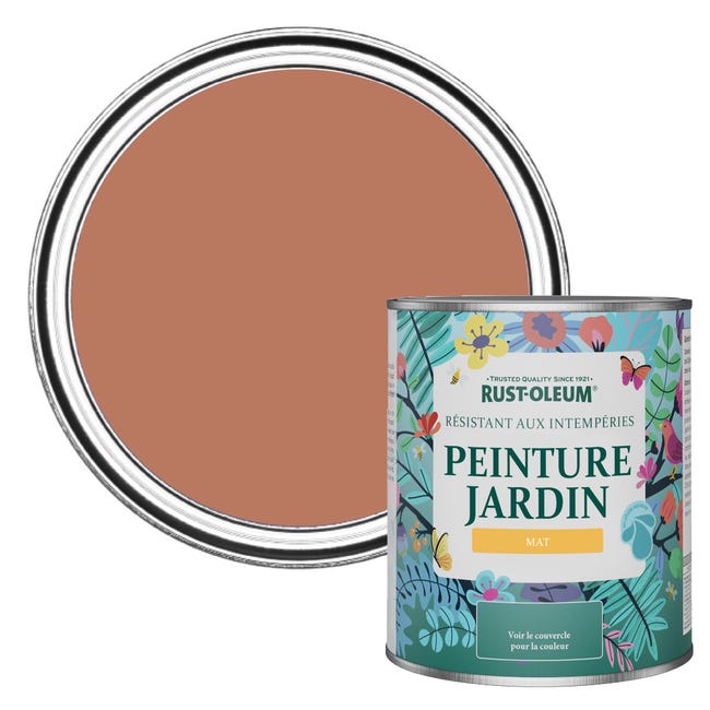 Rust-Oleum Peinture Rouge Jardin, Finition Mate - Sienne 750ml | Leroy ...