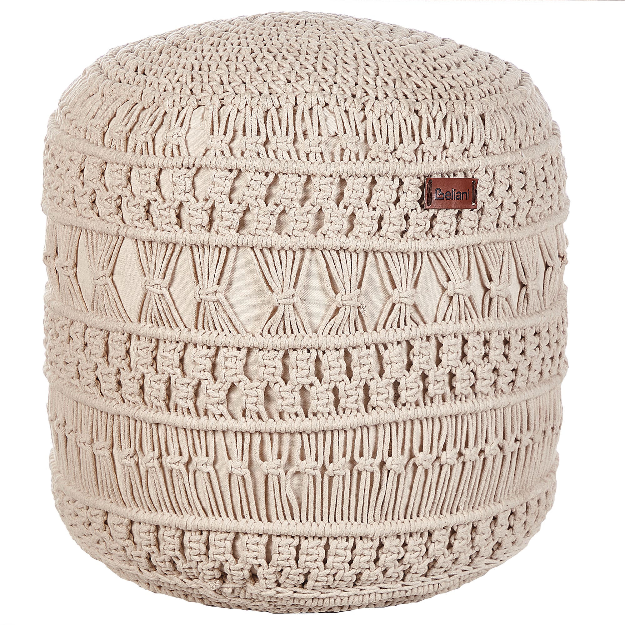 Pouf Tyler Zuiver Assise d'Appoint Moderne Repose-Pieds en Tissu Bouclette Crème et Métal Noir 44,5x47x60cm - L'Héritier du Temps Pouf Tyler Zuiver Assise d'Appoint Moderne Repose-Pieds en Tissu Bouclette Crème et Métal Noir 44,5x47x60cm - L'Héritier du Temps