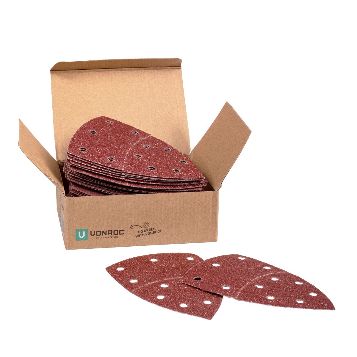 Carta Abrasiva FERM G80 - 10 Pezzi Per Levigatrice Orbitale PSM1027 - Foto 9