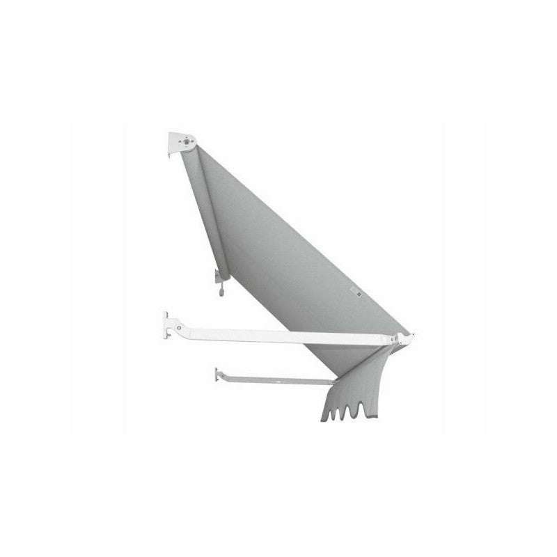 Toldo de caída forzada tempotest parà, proyección de brazos 80 cm, anch. 2 metros, col. blanco 15 - ideal para escaparates y ventanas
