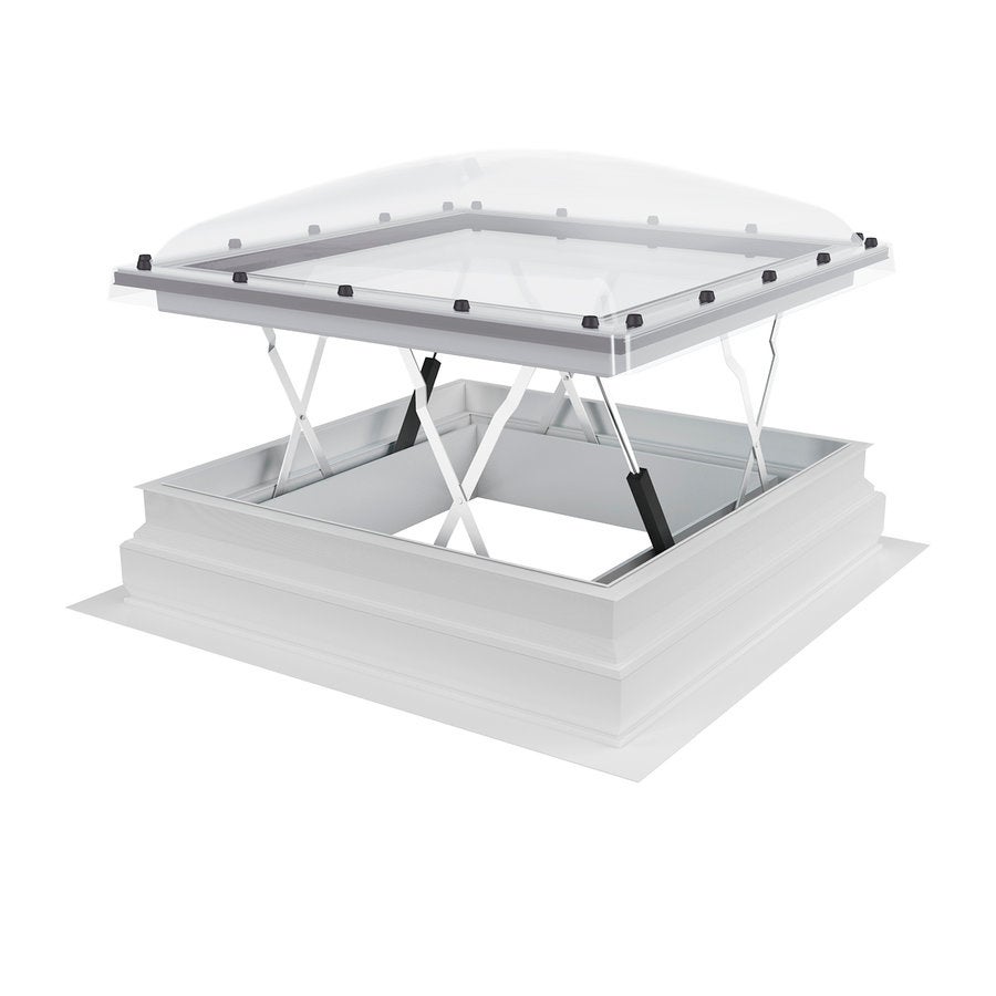 Exutoire de fumée électrique pour toits plats - DSC-C2 P2 - 120x120 cm ...