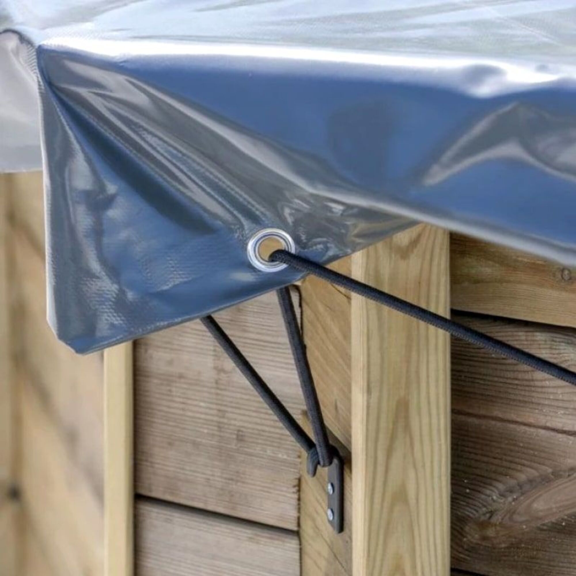 Cobertor de Invierno para Piscinas de Madera 580 g/m2 - Évora, Anís ...