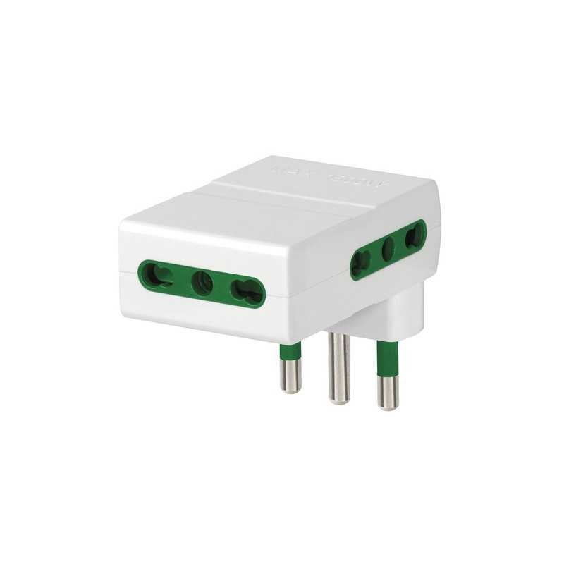 VIMAR RI.00313.B Adattatore multiplo SICURY 250 V~ sfalsato verticale